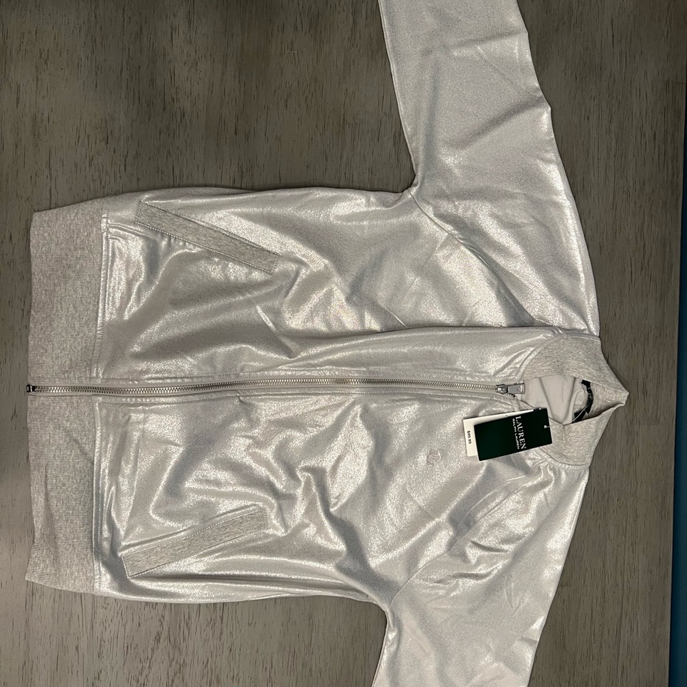Ralph Lauren Silver Jacket Lightweight NWT